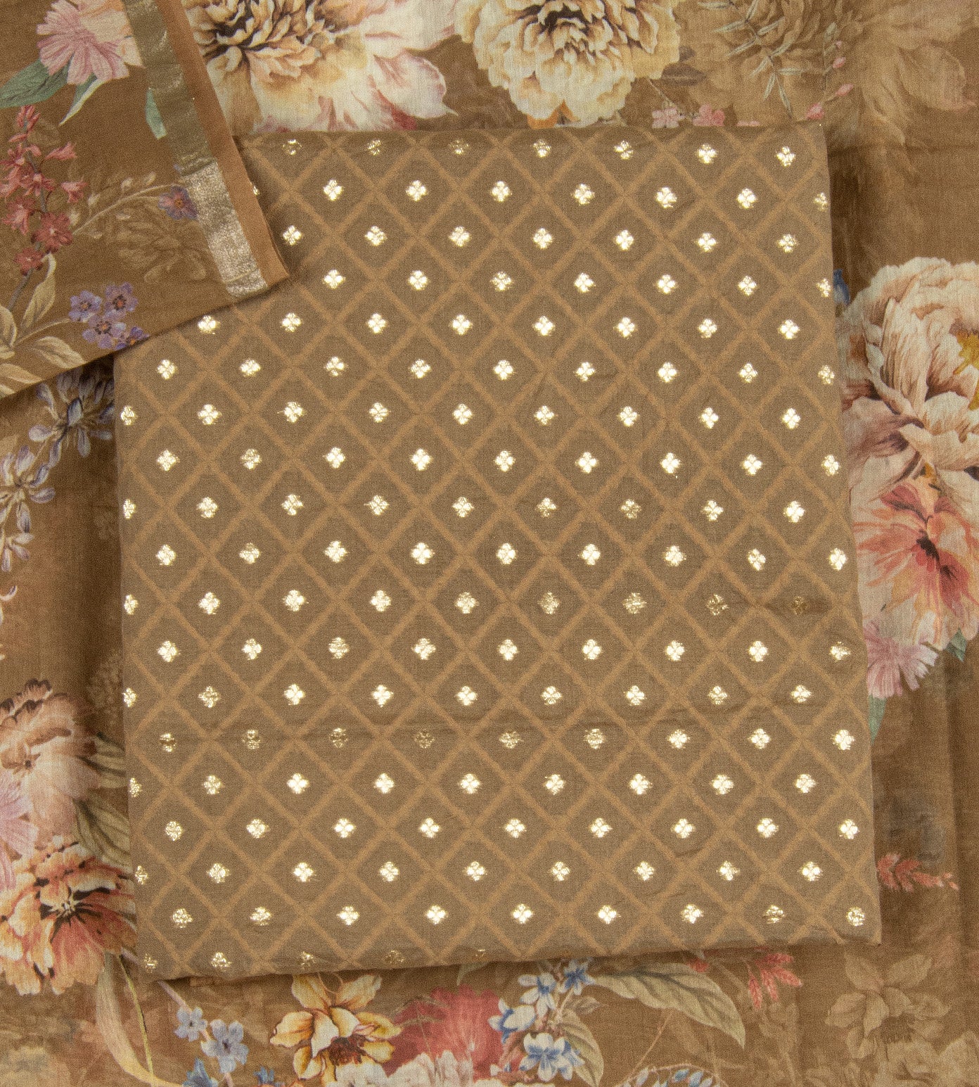 Beige Banarasi Cotton Salwar