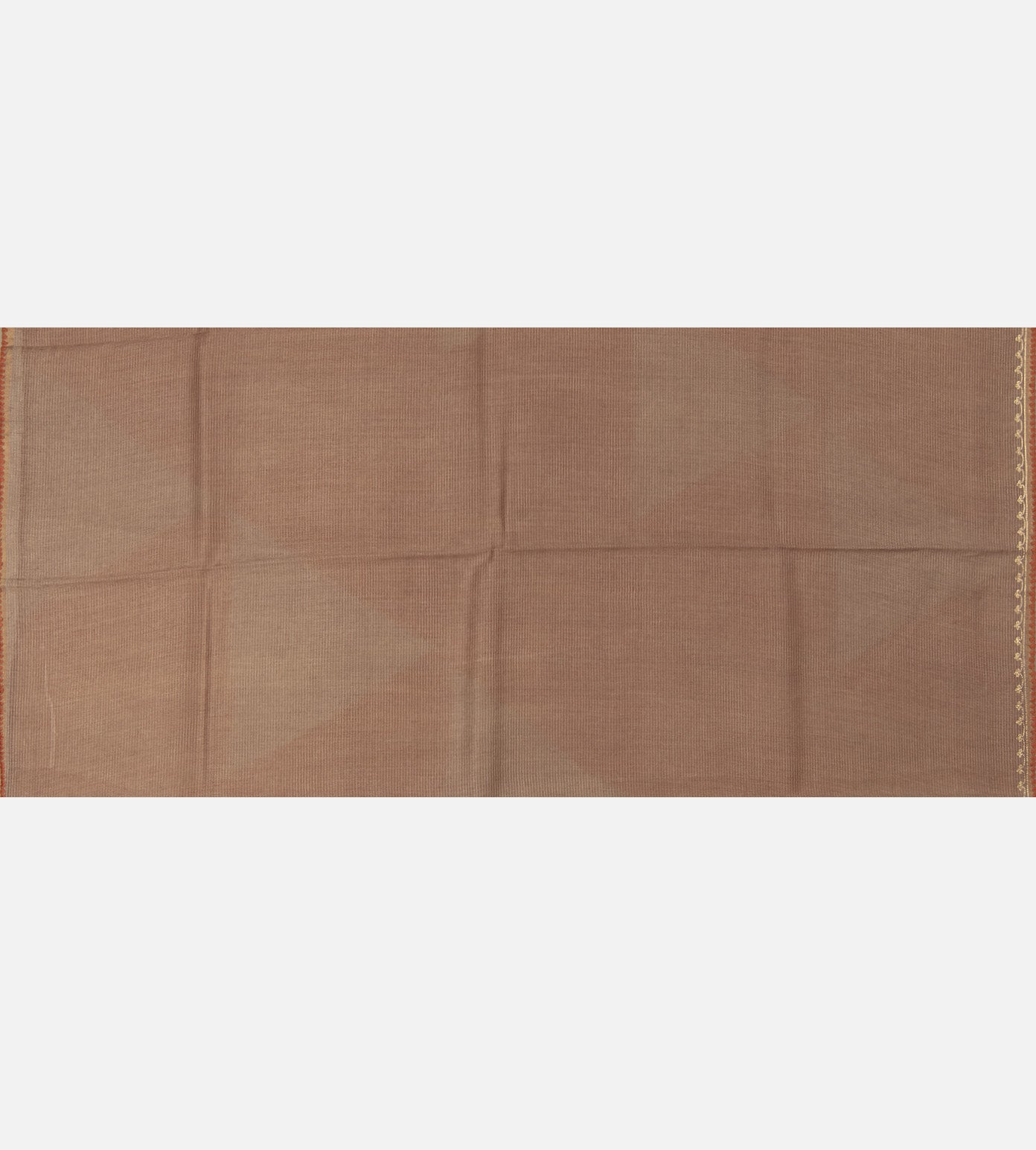 Peach and Beige Tussar Kota Saree