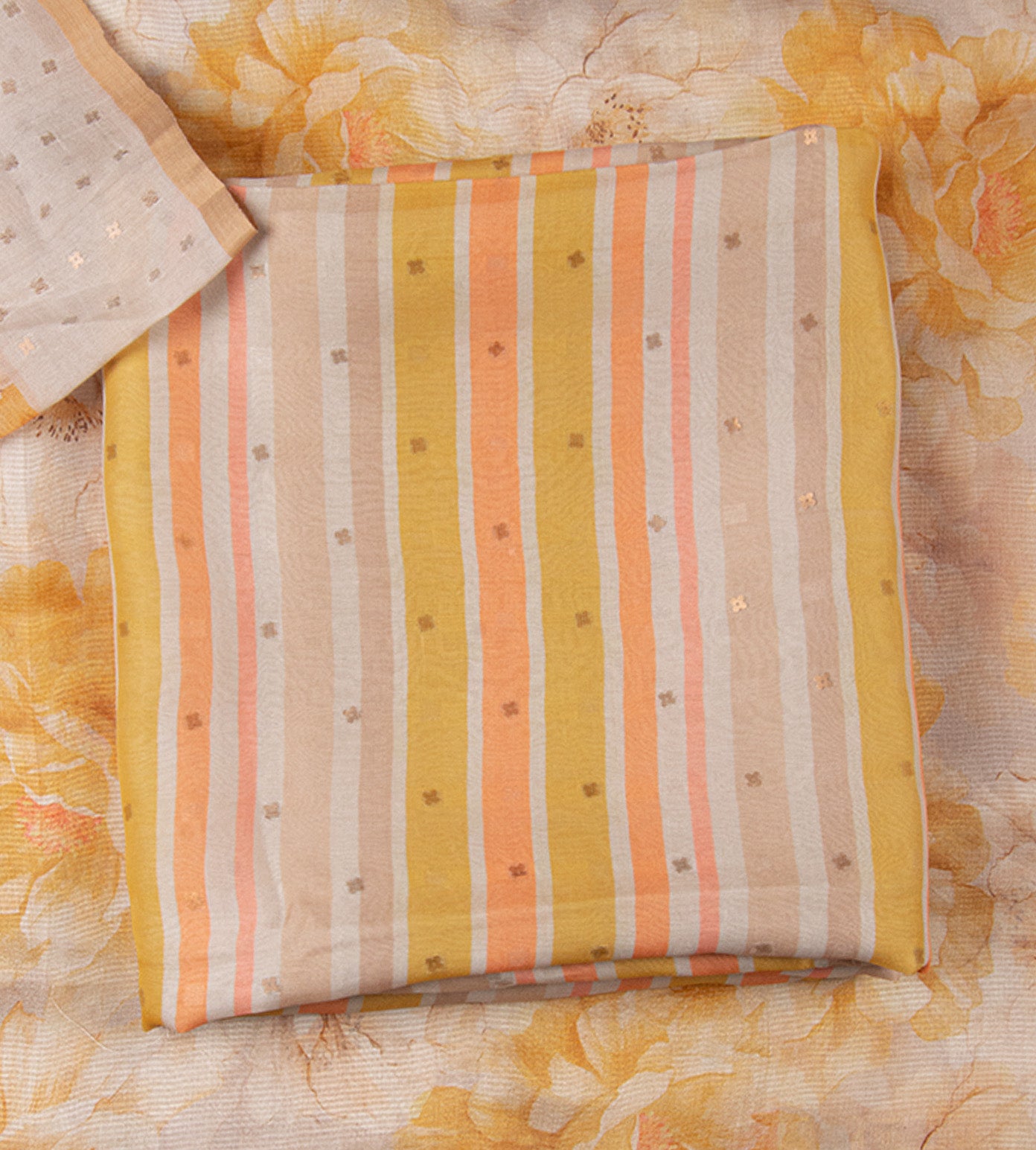 Multicolour Organza Salwar
