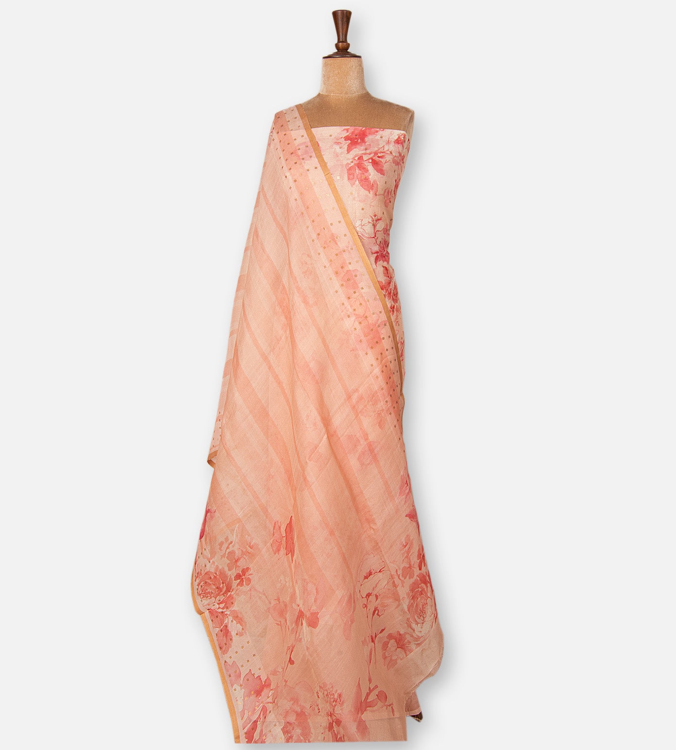 Light Peach Organza Salwar