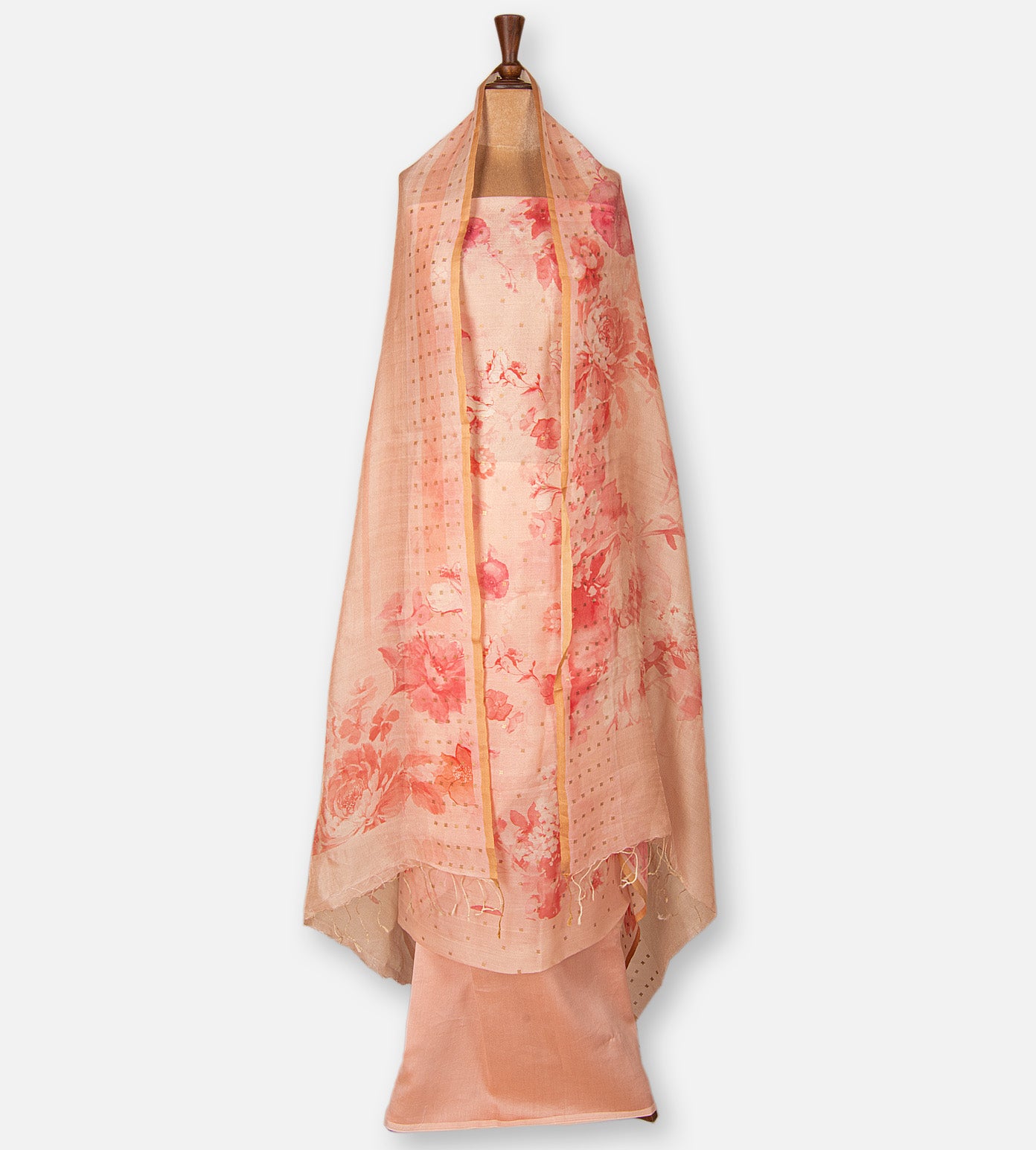 Light Peach Organza Salwar