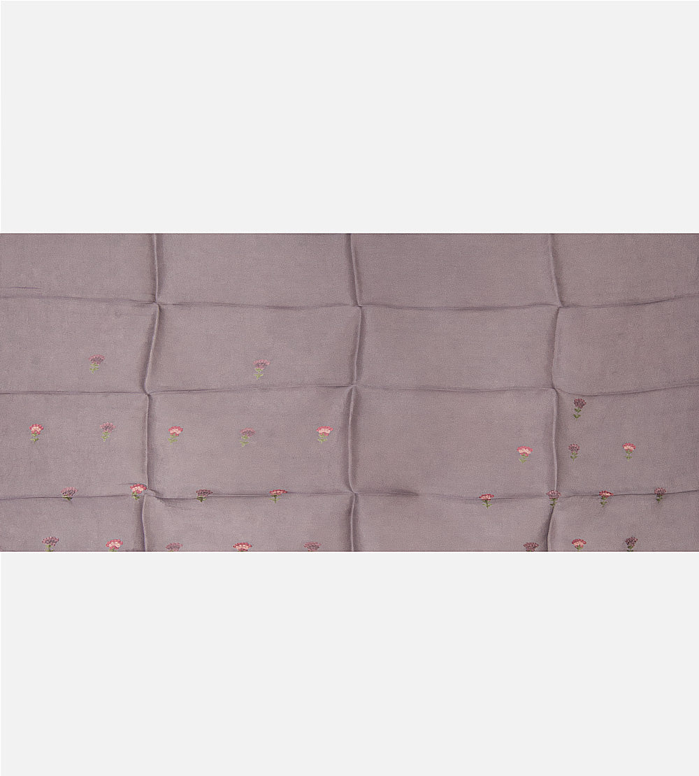 Muted Mauve Organza Saree