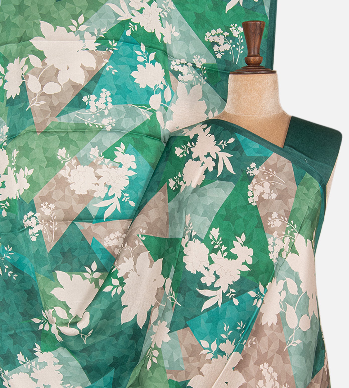 Multicolour Satin Crepe Saree