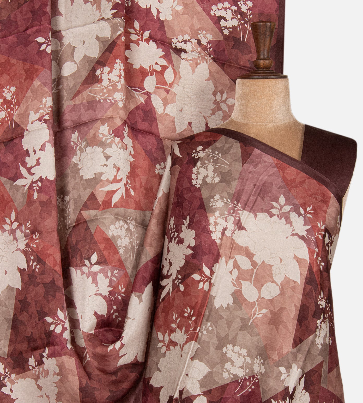 Multicolour Satin Crepe Saree