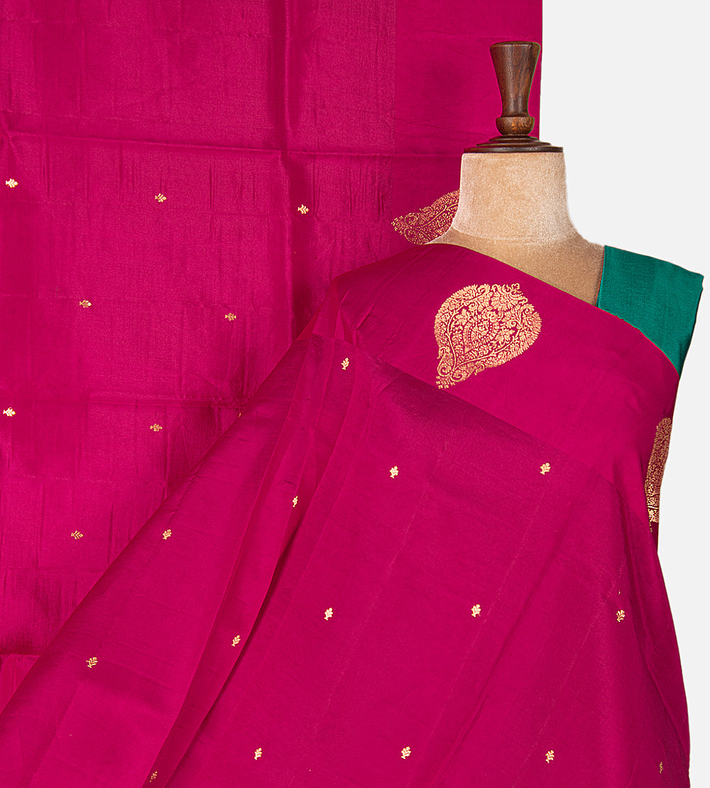 Pink Banarasi Kattan Silk Saree