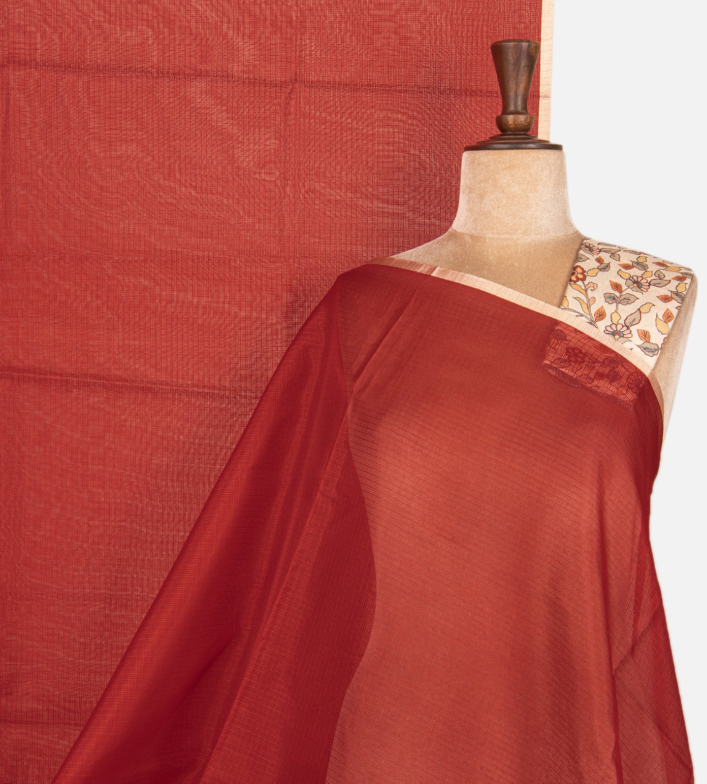 Red Kota Cotton Saree