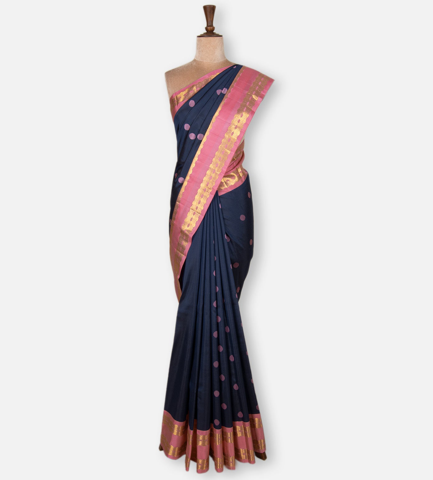 Blue Kanchipuram Silk Saree