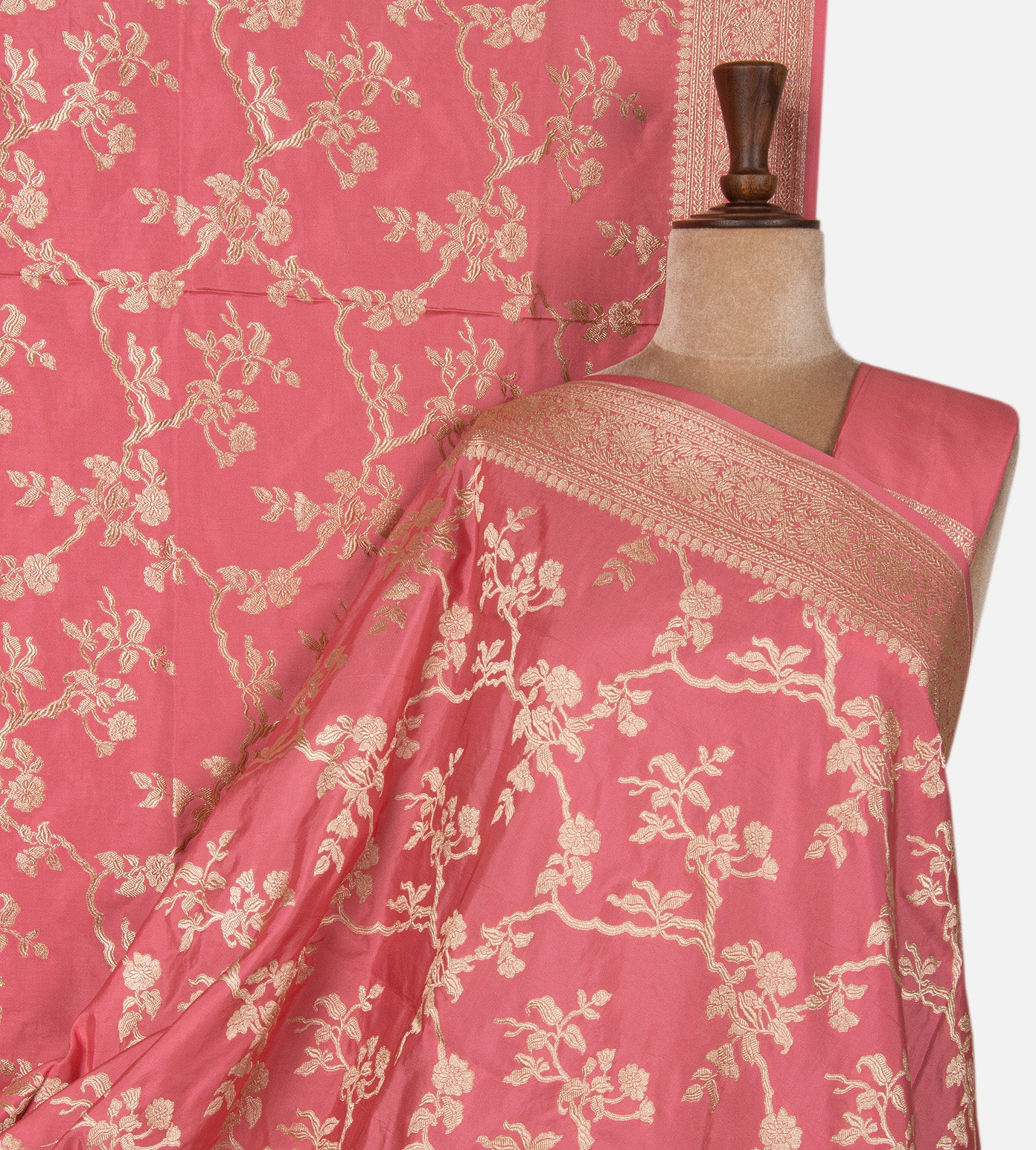 Pink Banarasi Silk Saree
