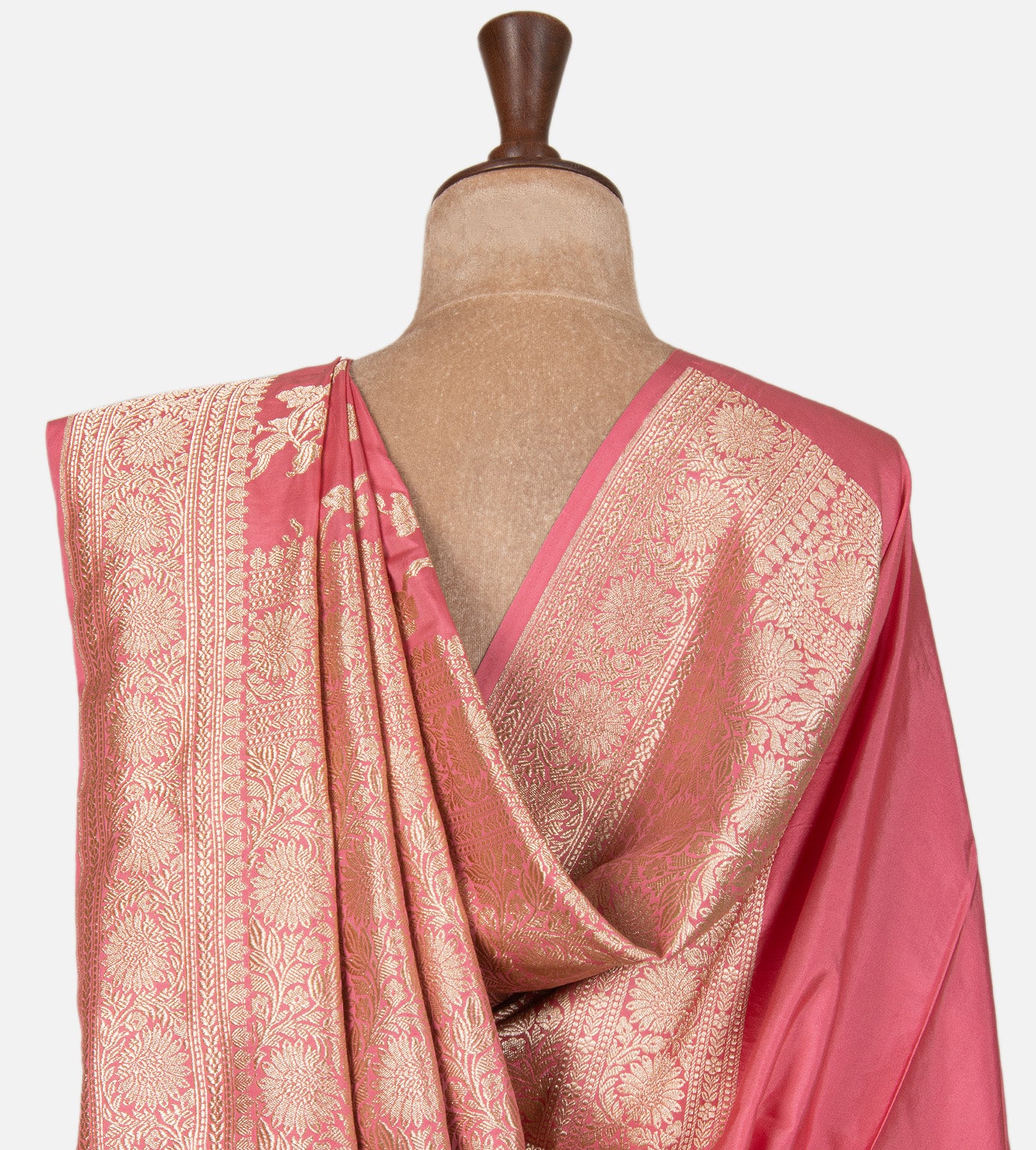 Pink Banarasi Silk Saree