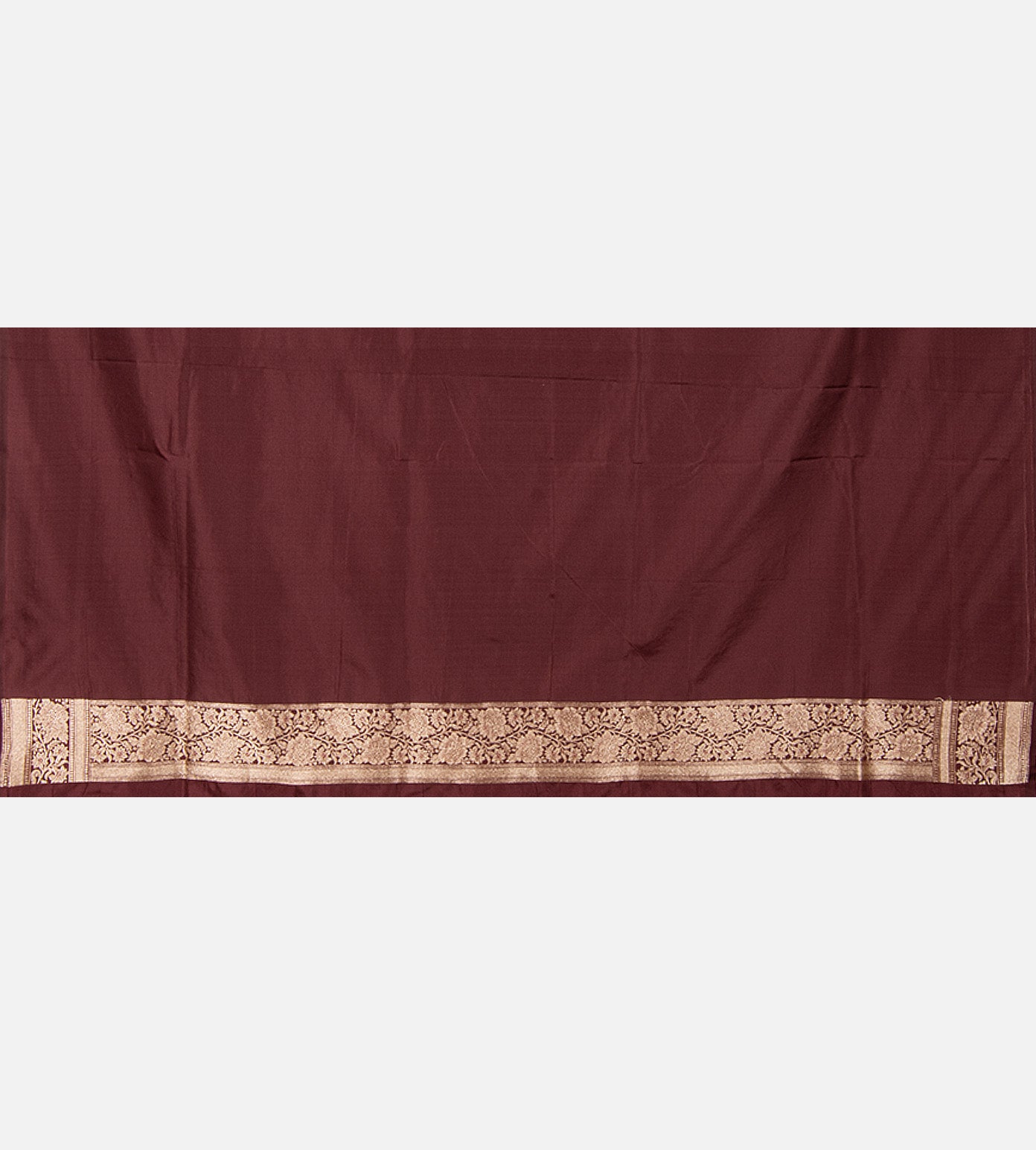 Deep Maroon Banarasi Silk Saree