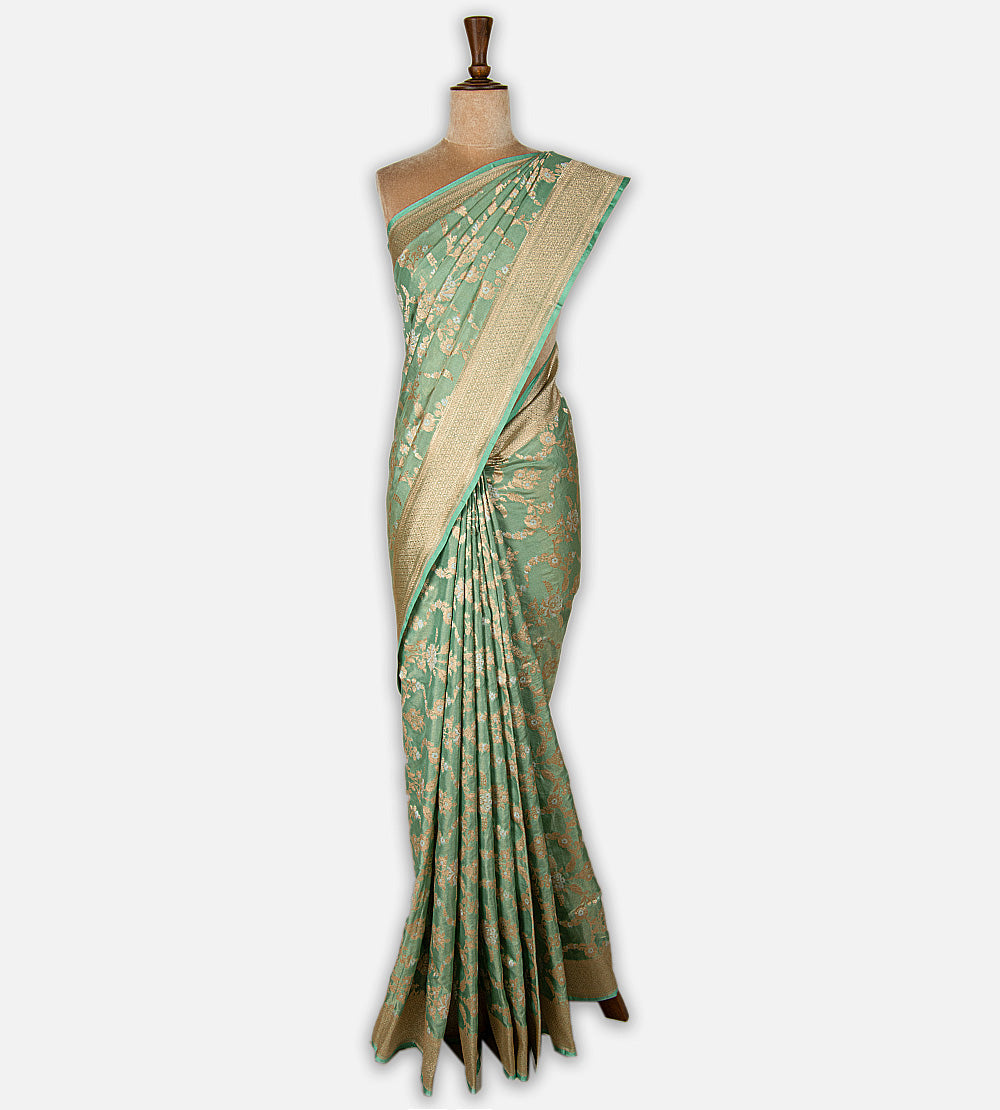 Green  Banarasi Silk Saree