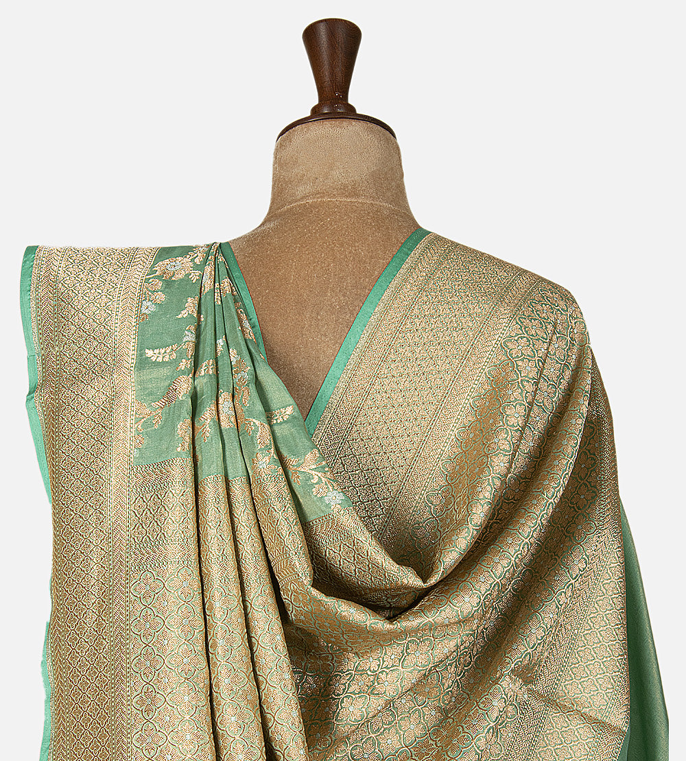 Green  Banarasi Silk Saree