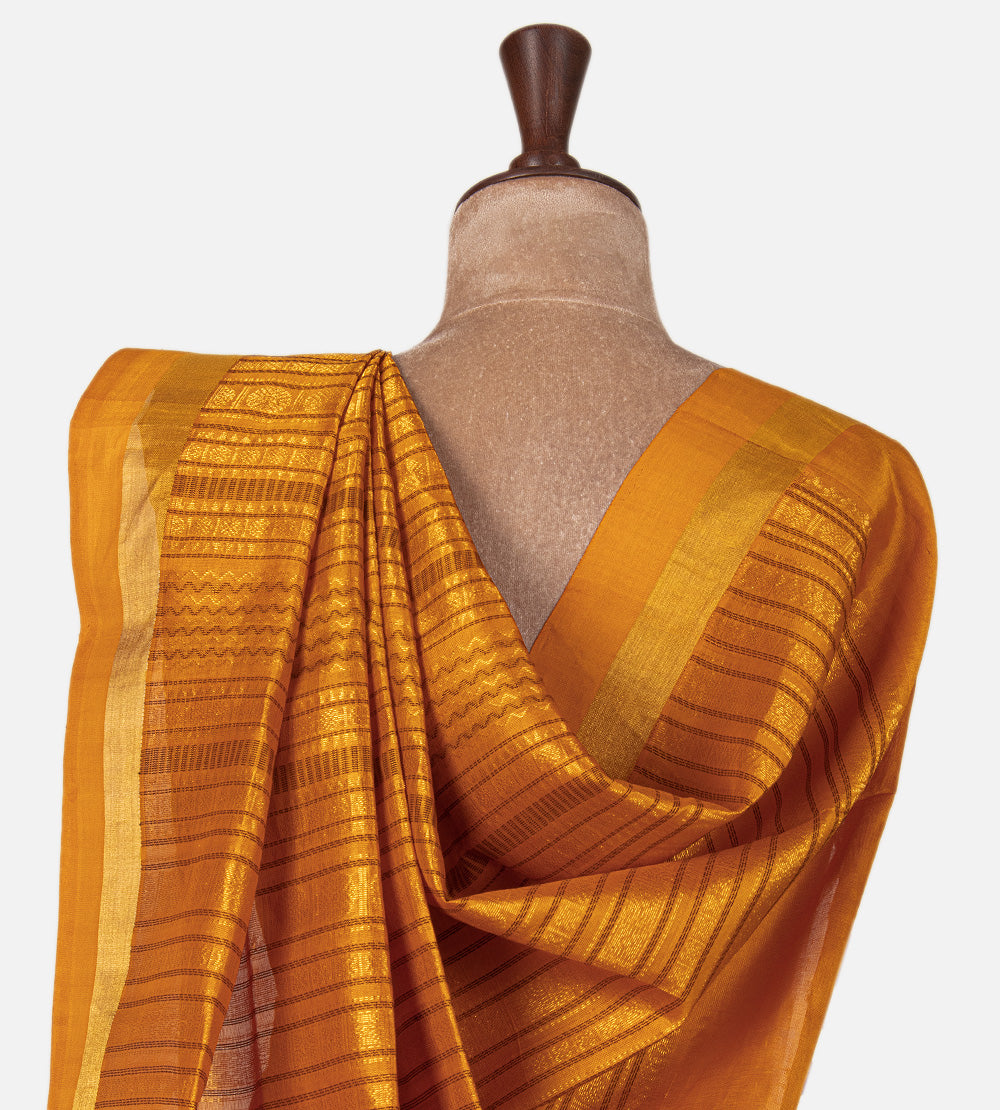 Maroon Cotton Silk Saree