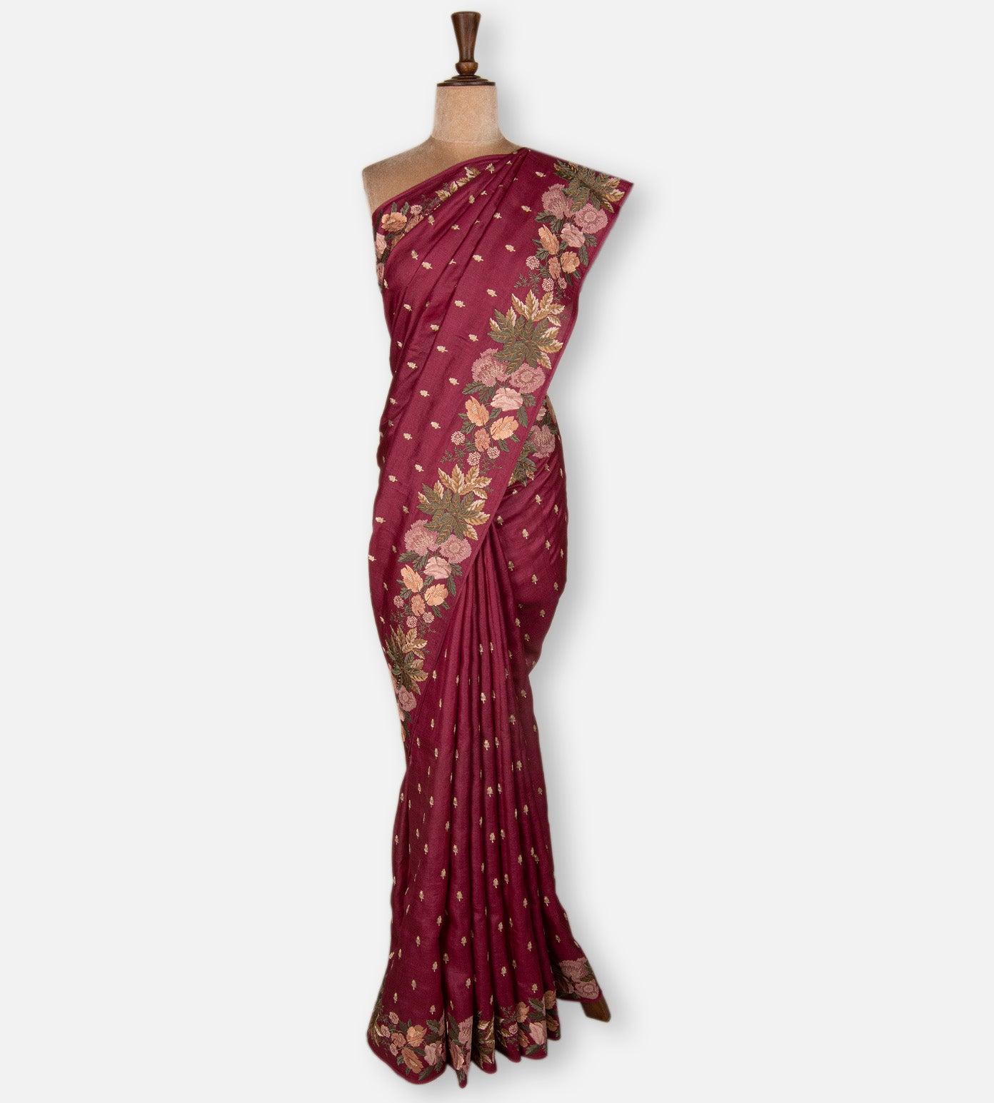 Pink Tussar Saree