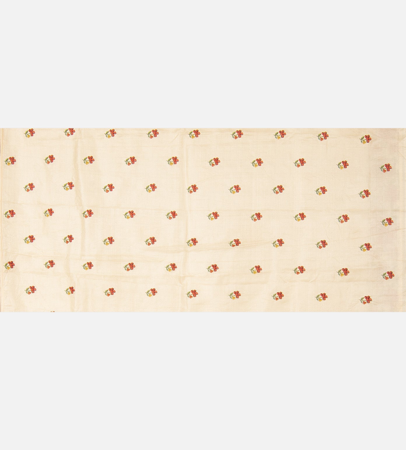 Off-White Tussar Saree