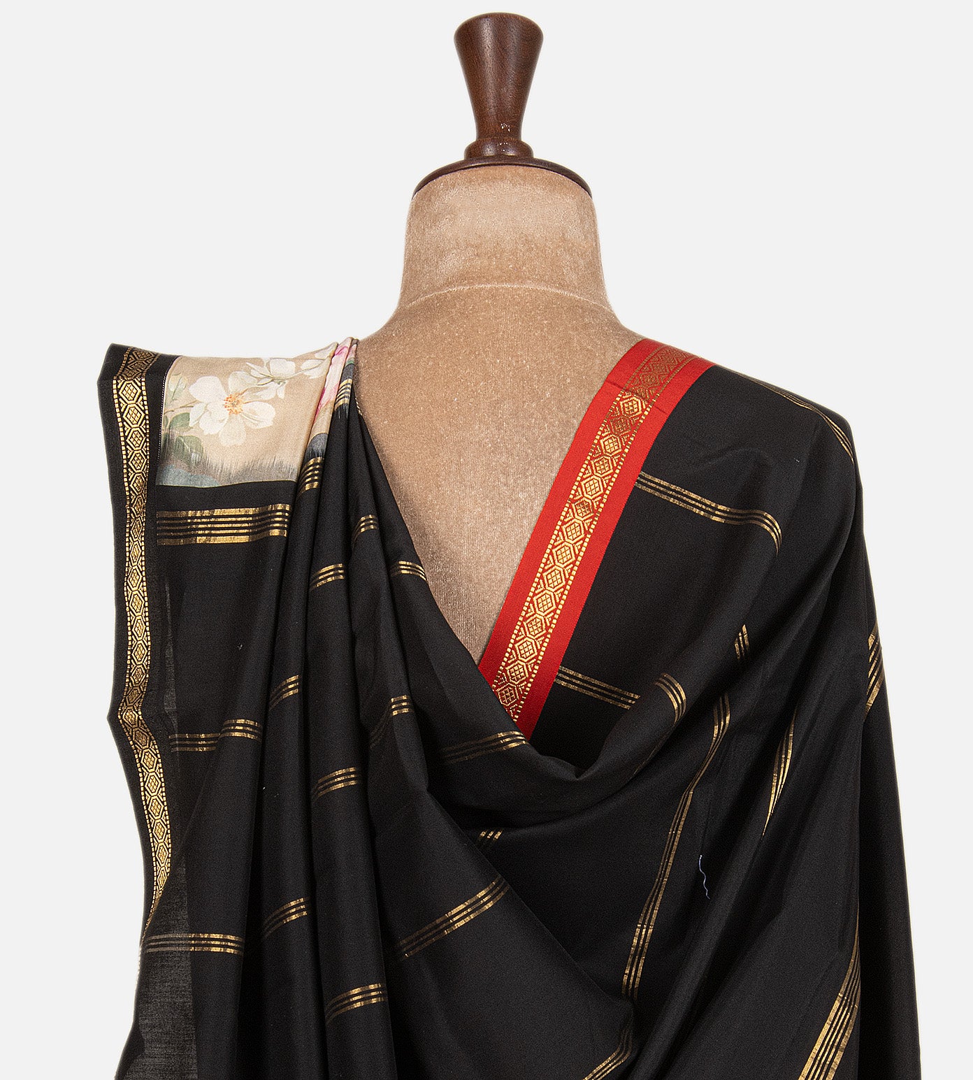 Creme Soft Silk Saree