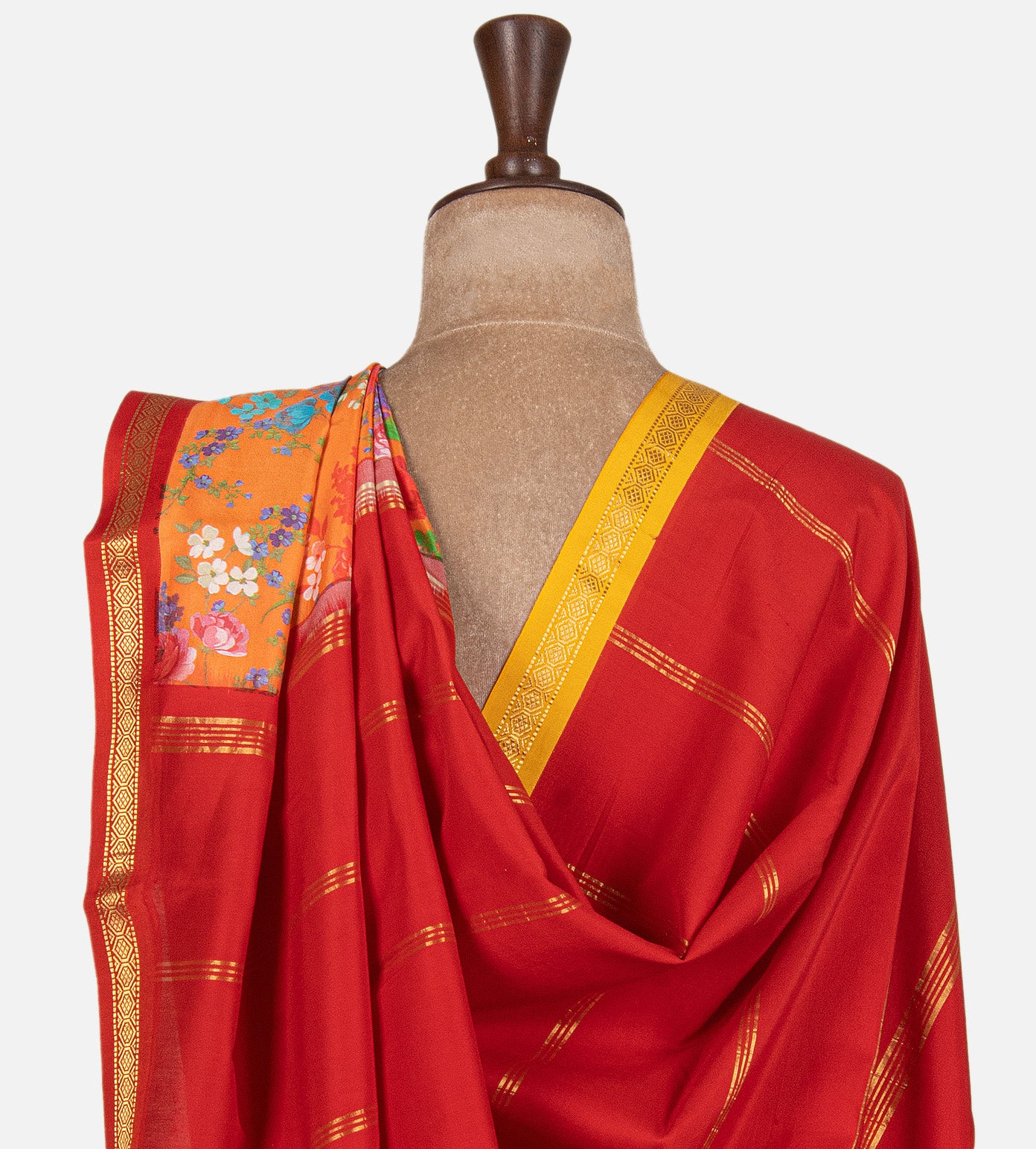 Orange Soft Silk Saree