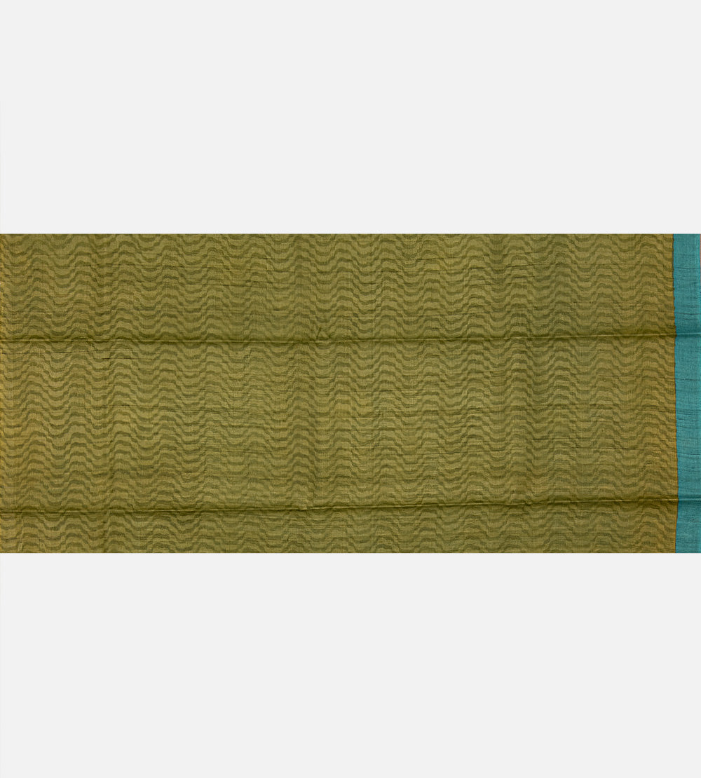Blue Tussar Saree