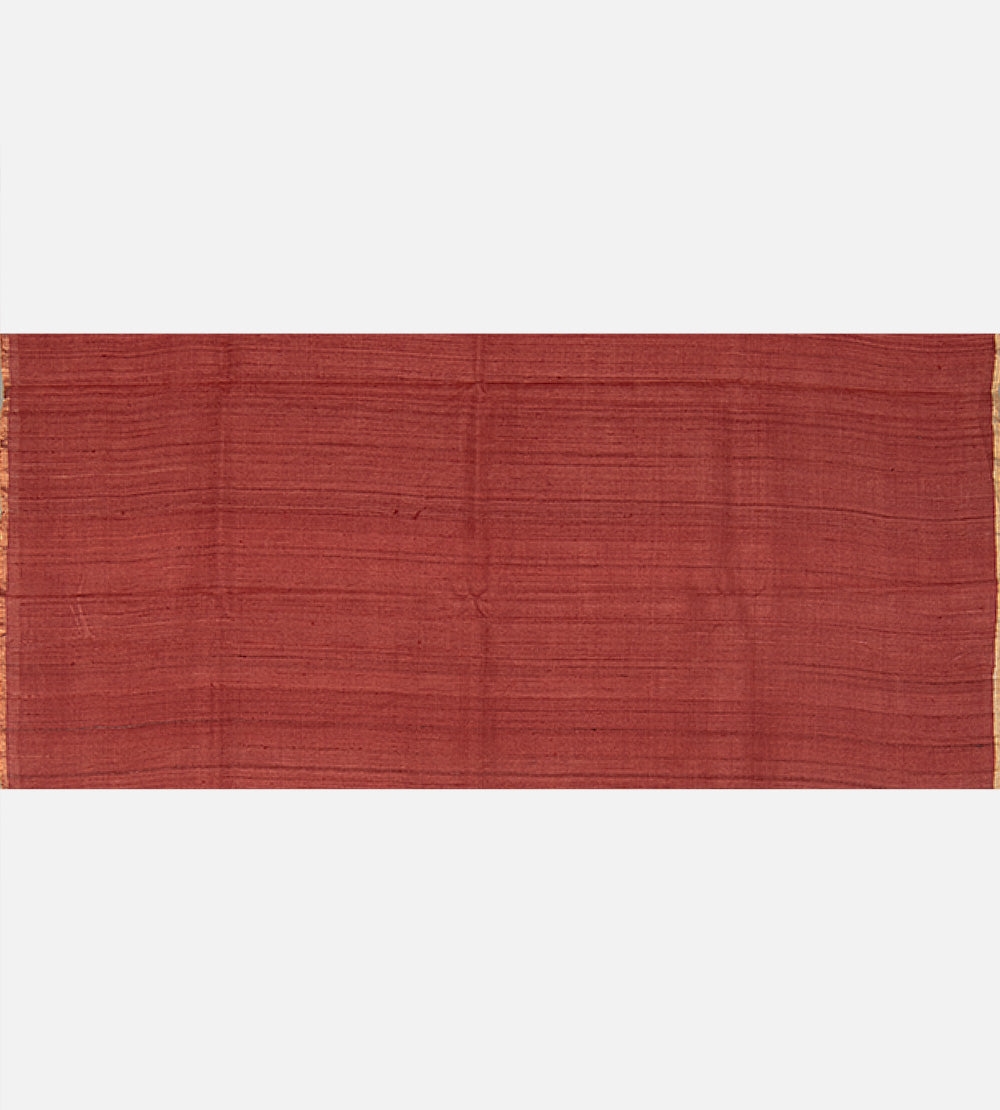 Red Tussar Saree