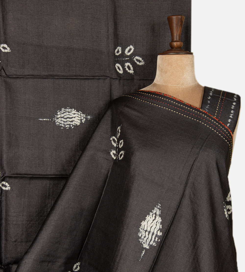 Black Tussar Saree