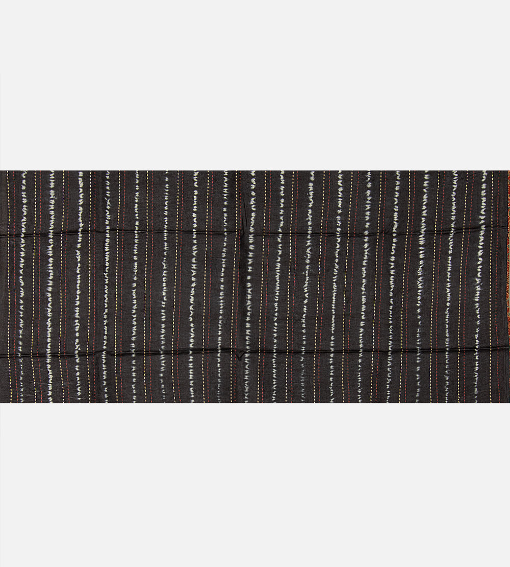 Black Tussar Saree