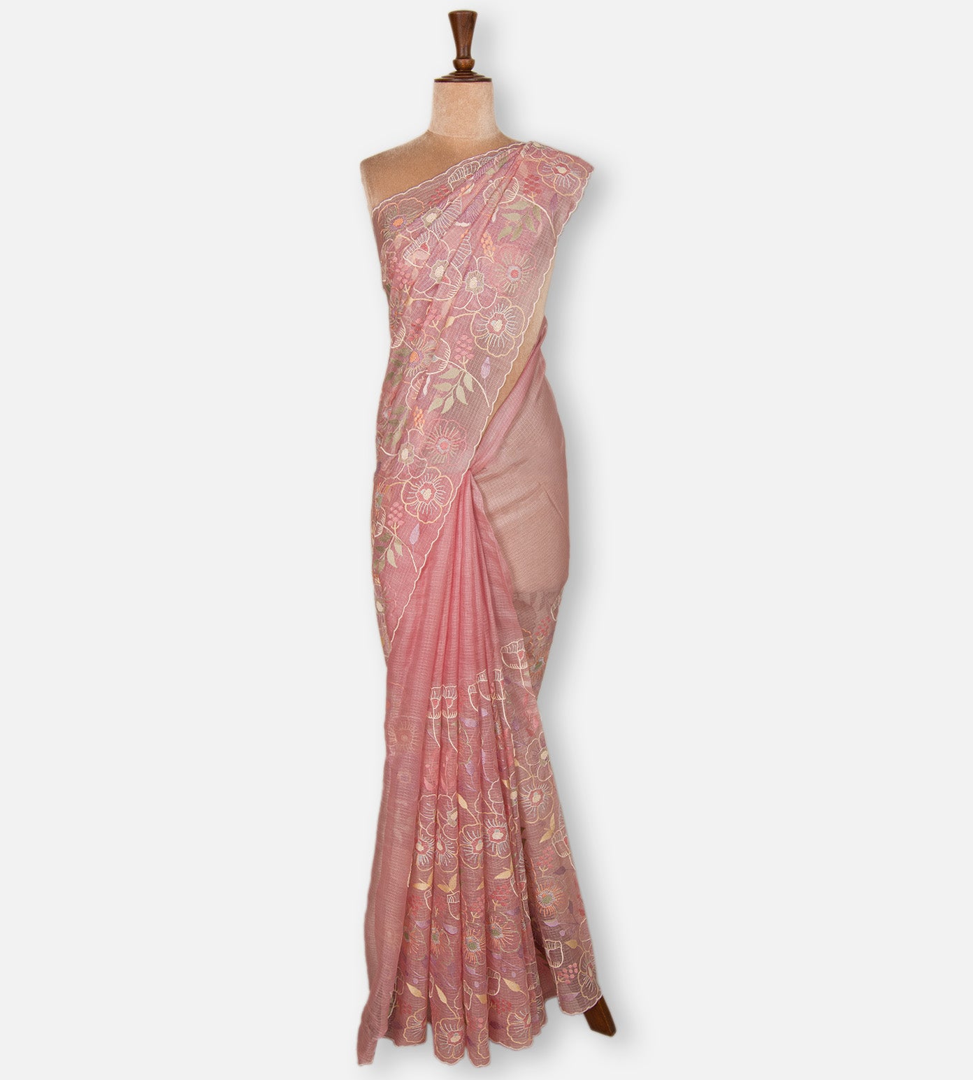Light Pink Kota Silk Saree