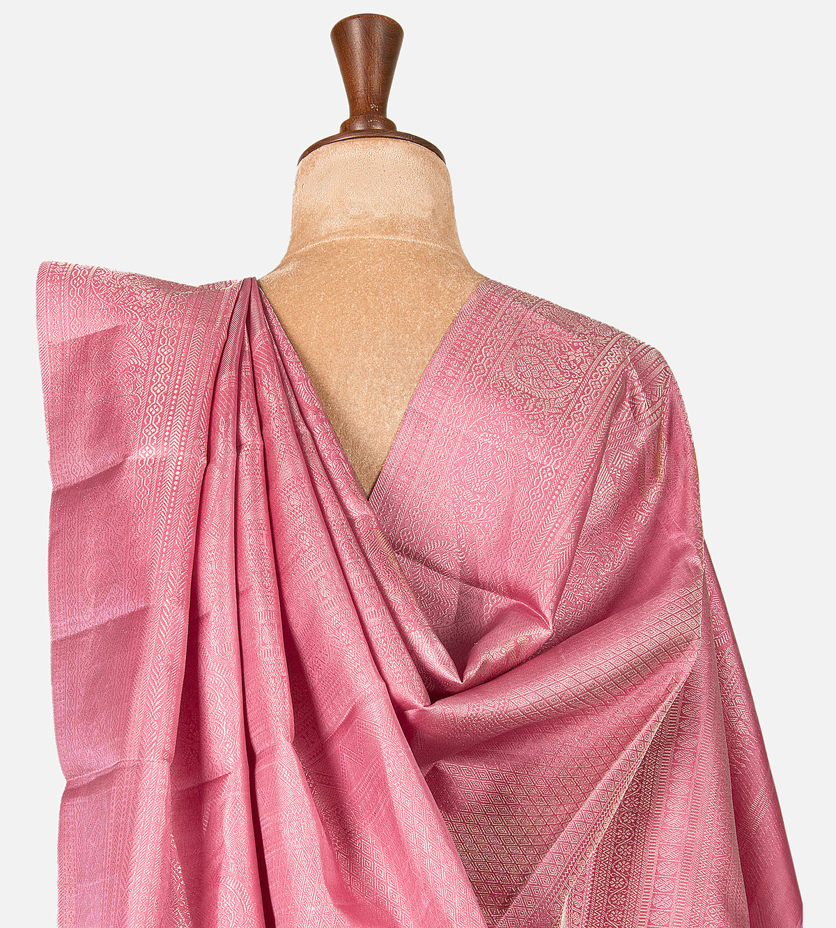 Pink Kanchipuram Silk Saree