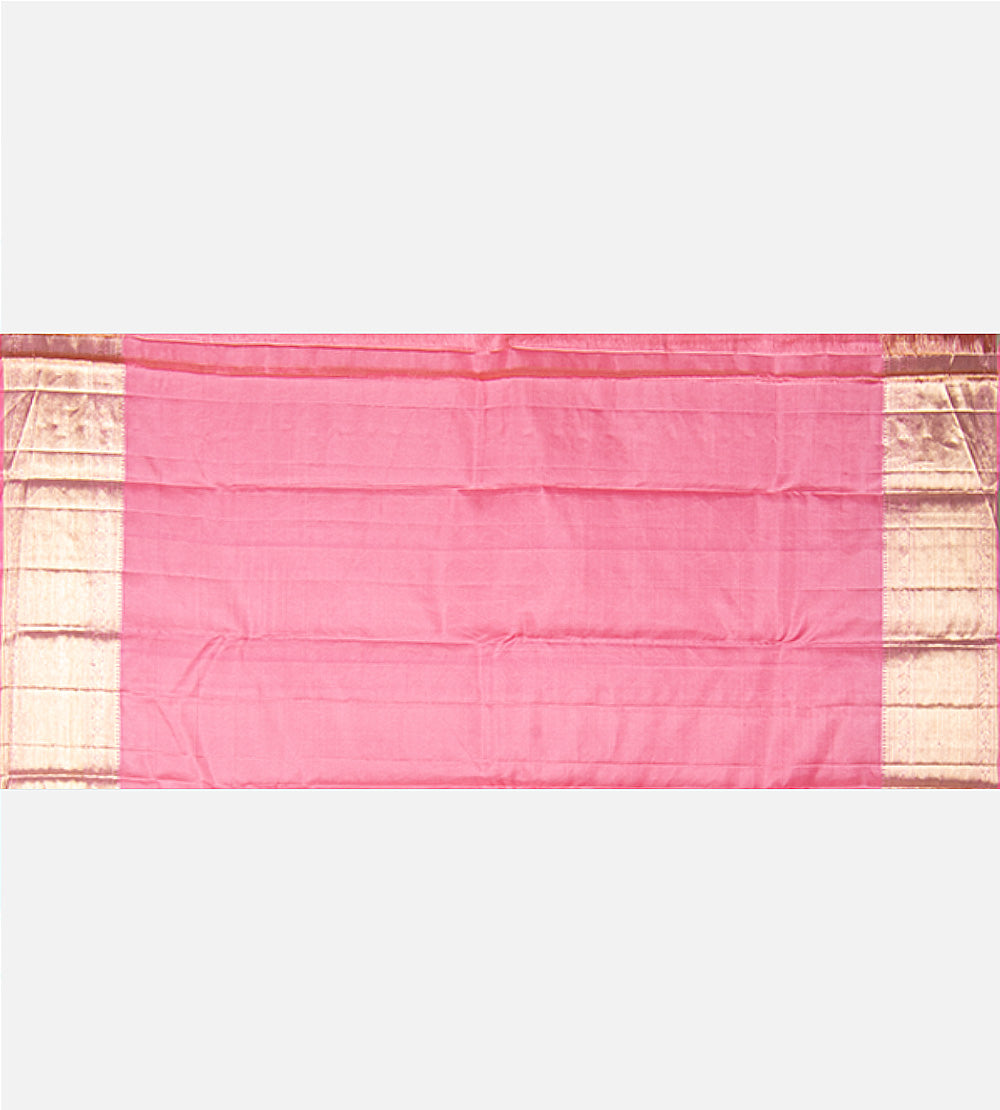 Pink Kanchipuram Silk Saree