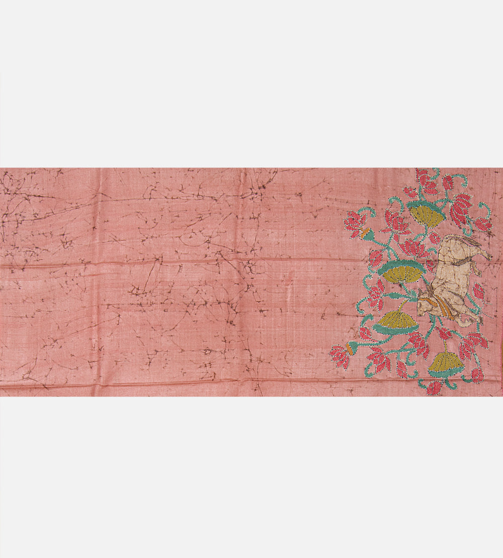Yellow Tussar Saree