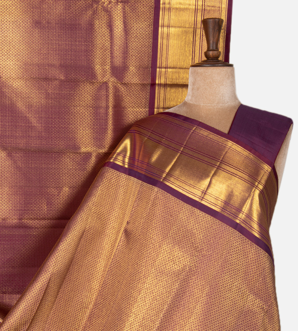 Purple Kanchipuram Silk Saree