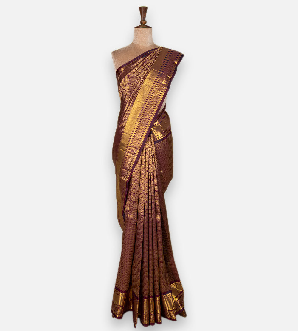 Purple Kanchipuram Silk Saree