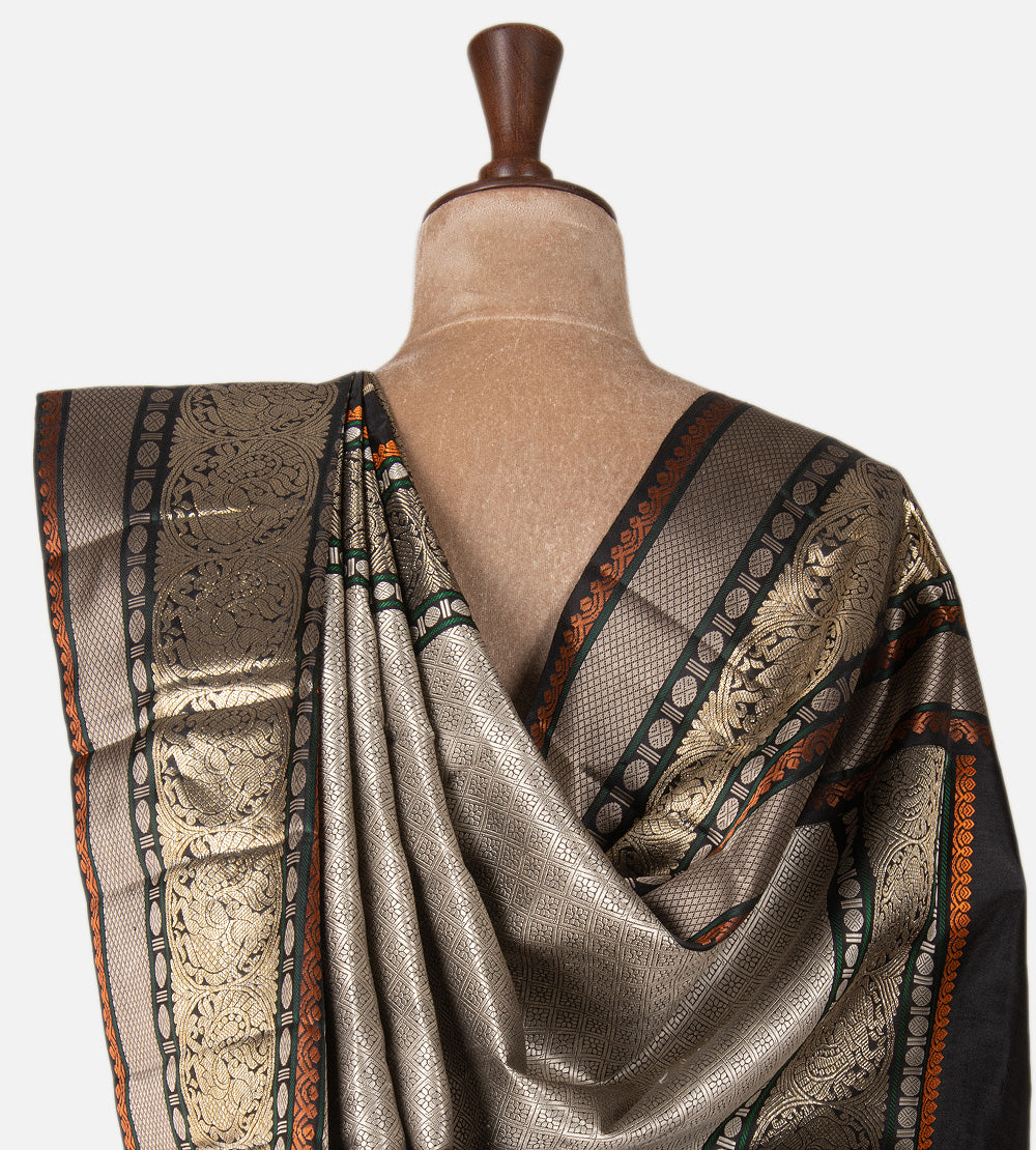 Yellow Kanchipuram Silk Saree