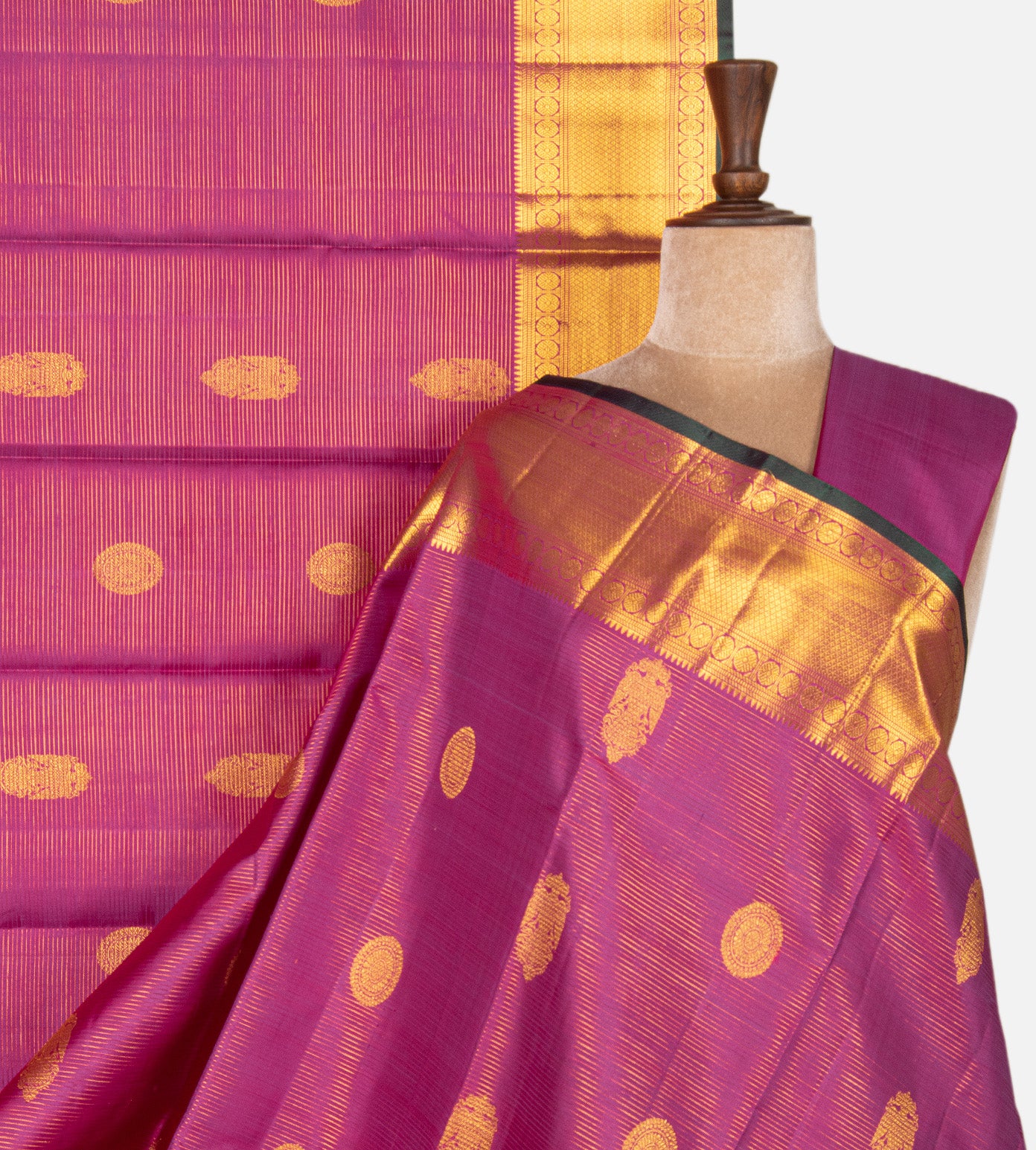 Pink Kanchipuram Silk Saree