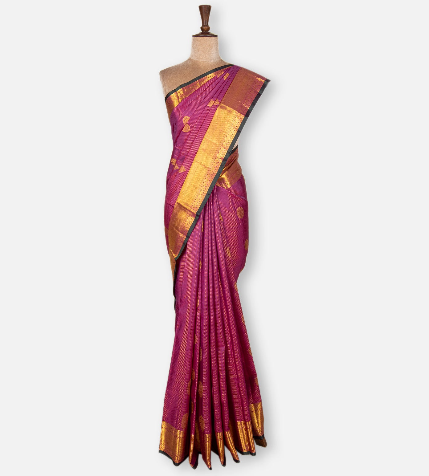 Pink Kanchipuram Silk Saree