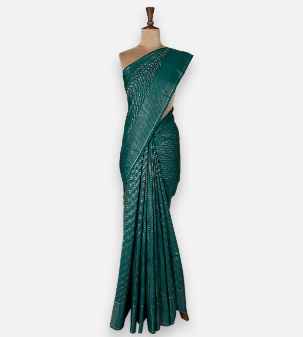 Blue Kanchipuram Silk Saree