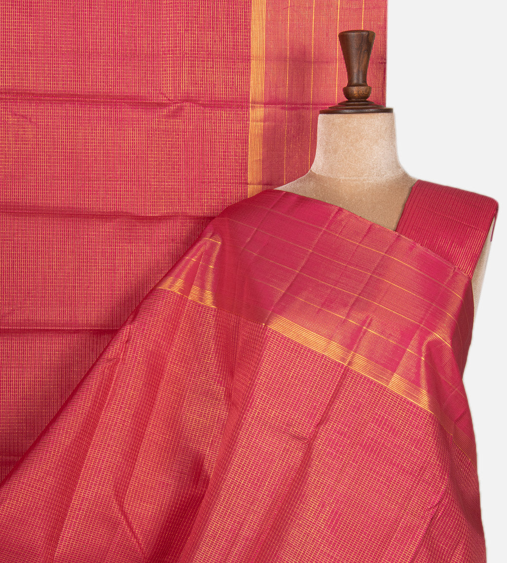 Pink Kanchipuram Silk Saree