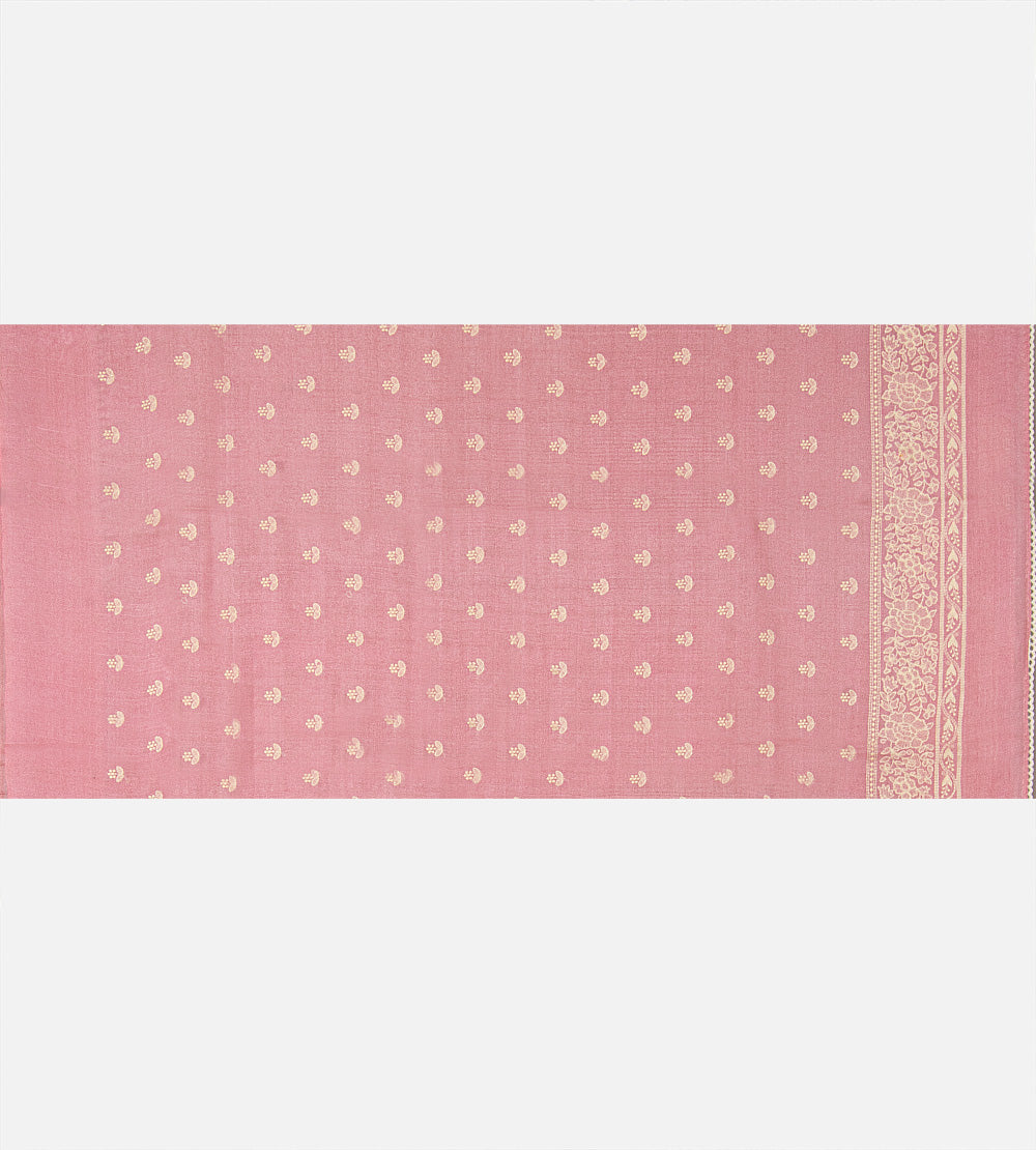 Pastel Pinnk Tussar Saree