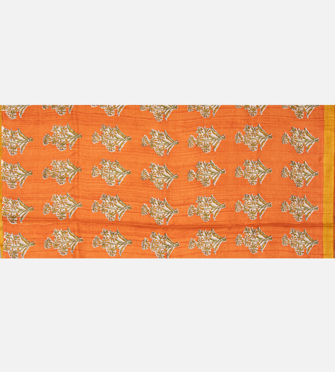 Yellow Tussar Saree