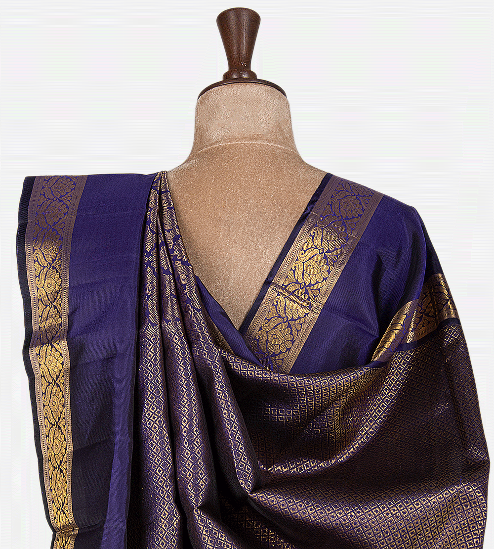 Grey Kanchipuram Silk Saree
