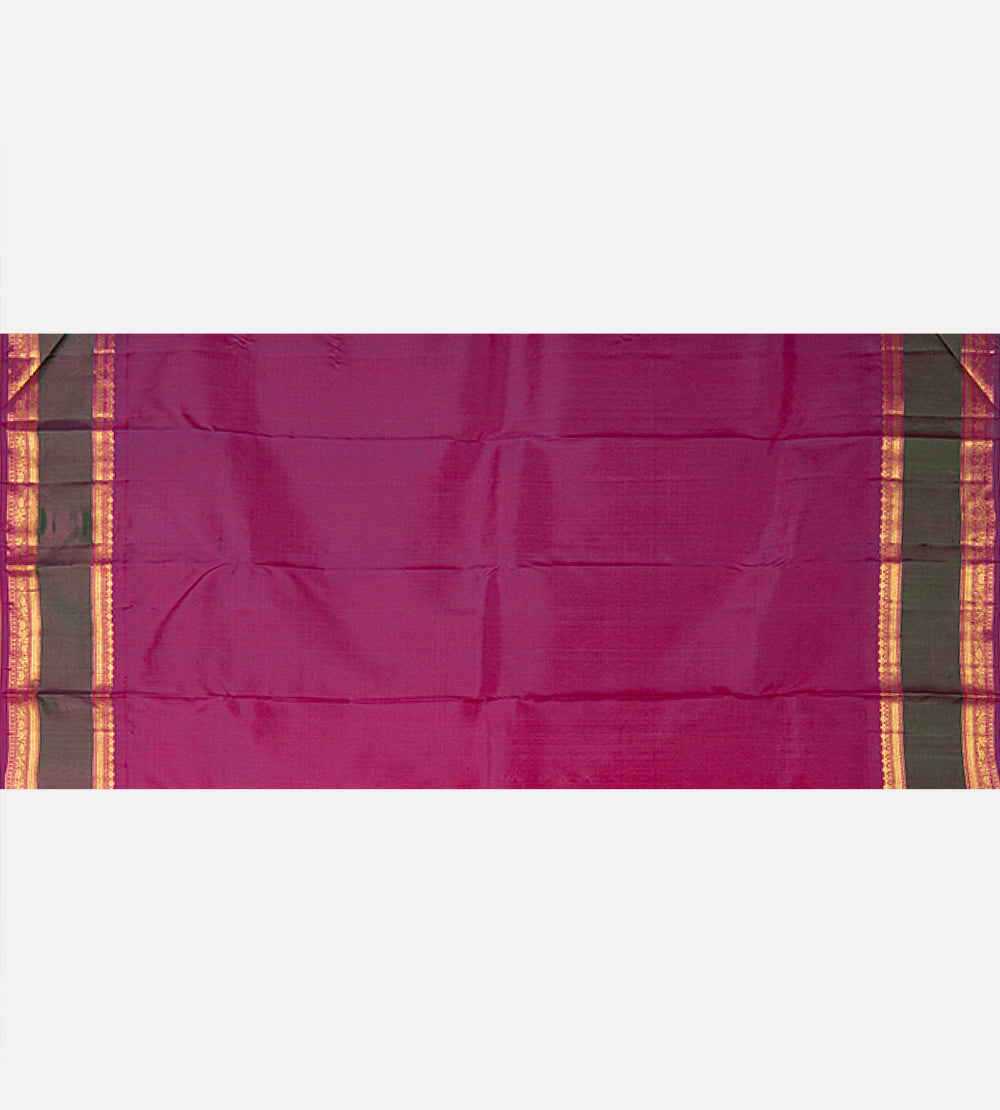 Yellow Kanchipuram Silk Saree