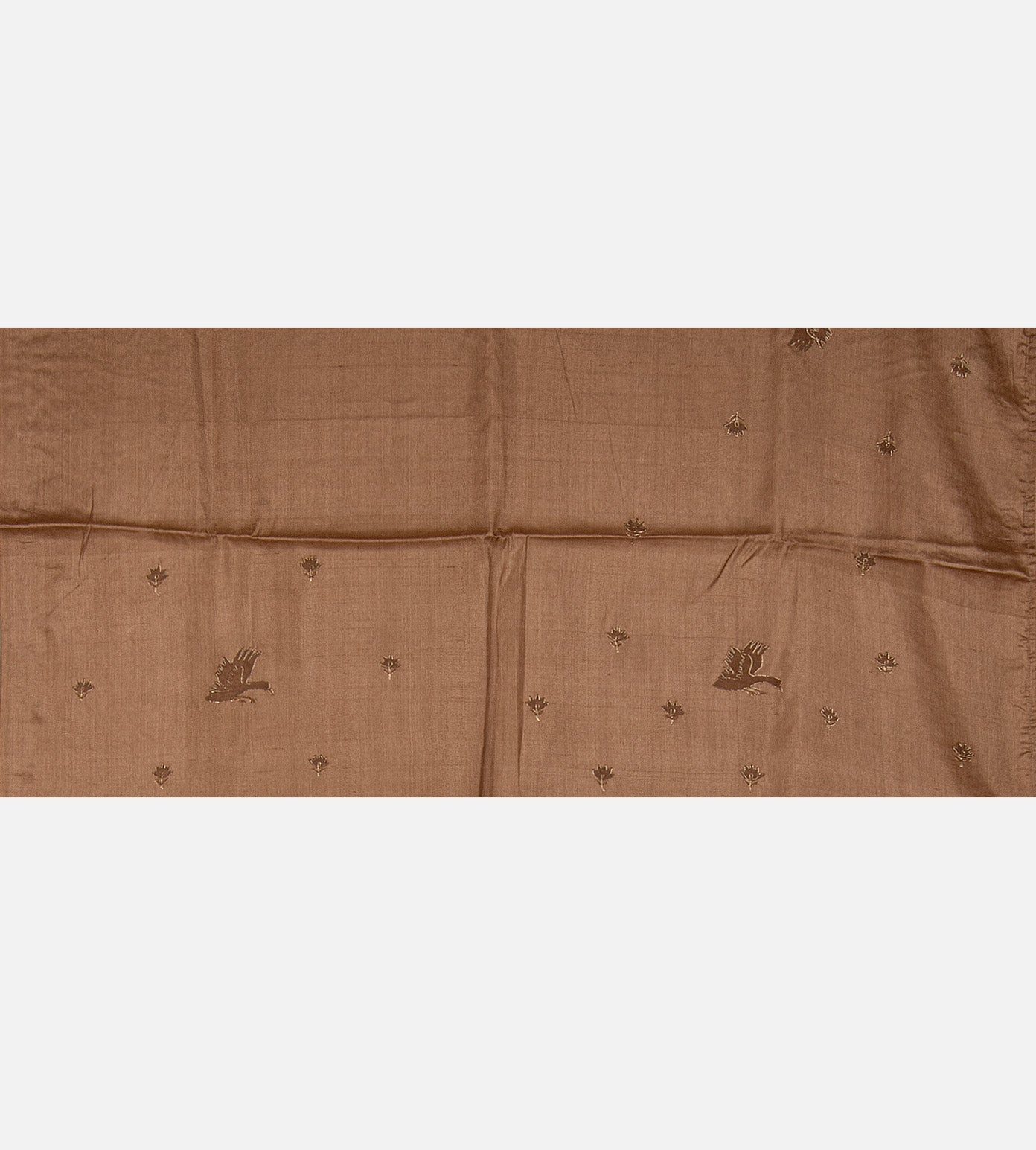 Brown Tussar Saree