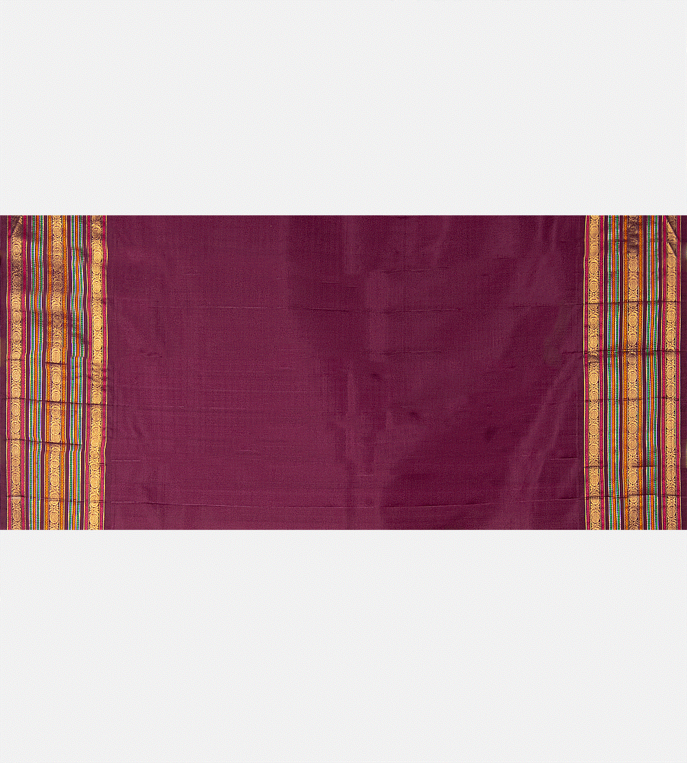 Yellow And Light Green Kanchipuram Silk Saree