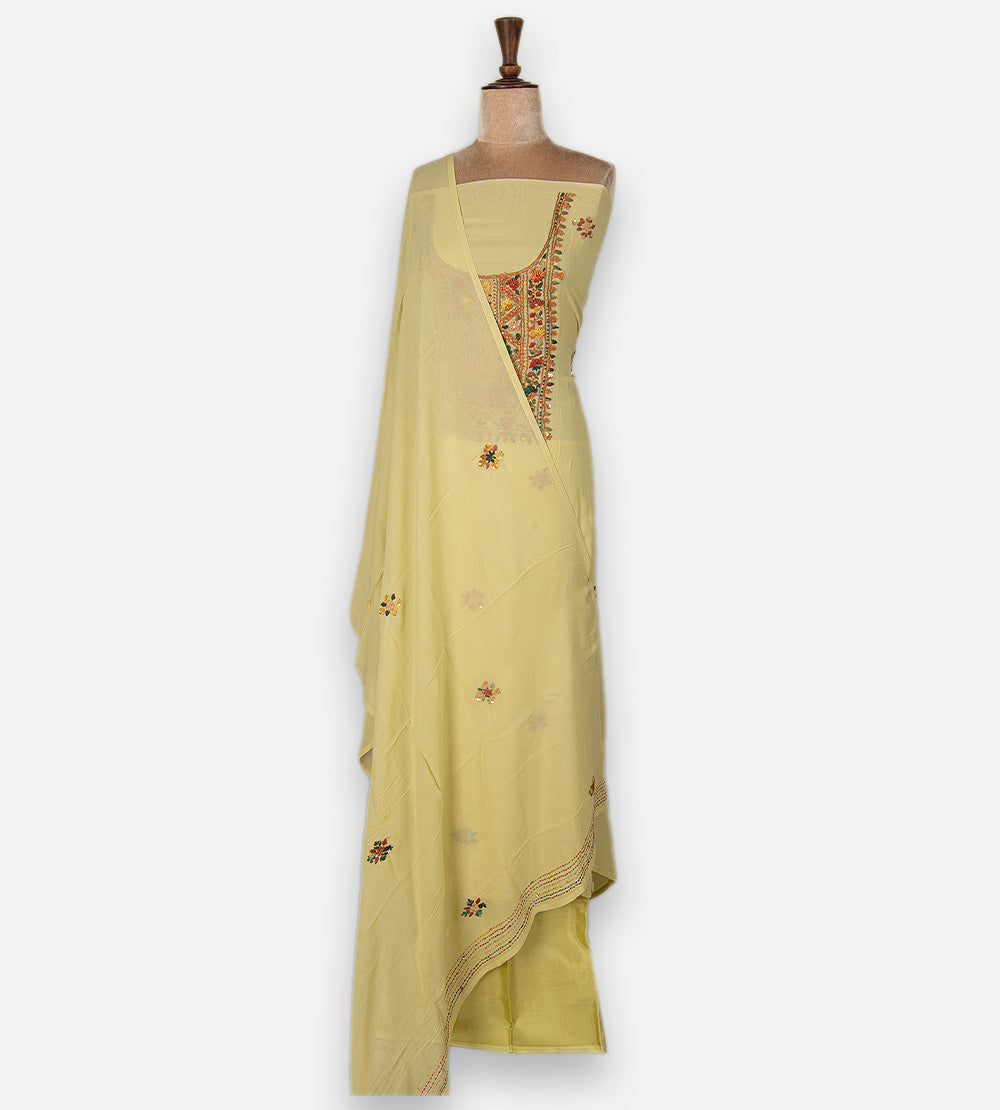 Pastel Yellow Georgette Salwar