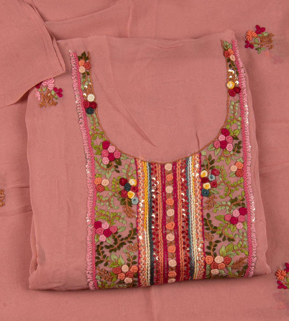 Pink Georgette Salwar