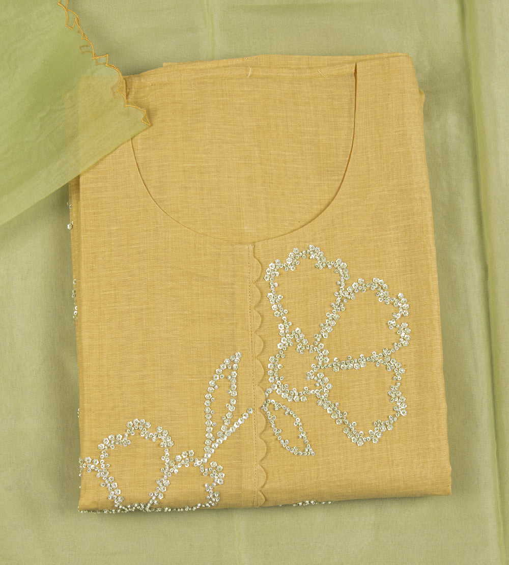 Yellow Linen salwar