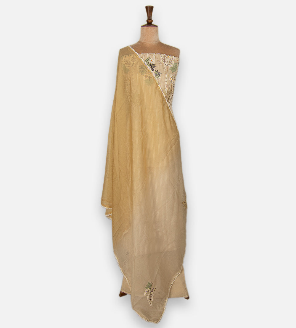 Beige Cotton Salwar