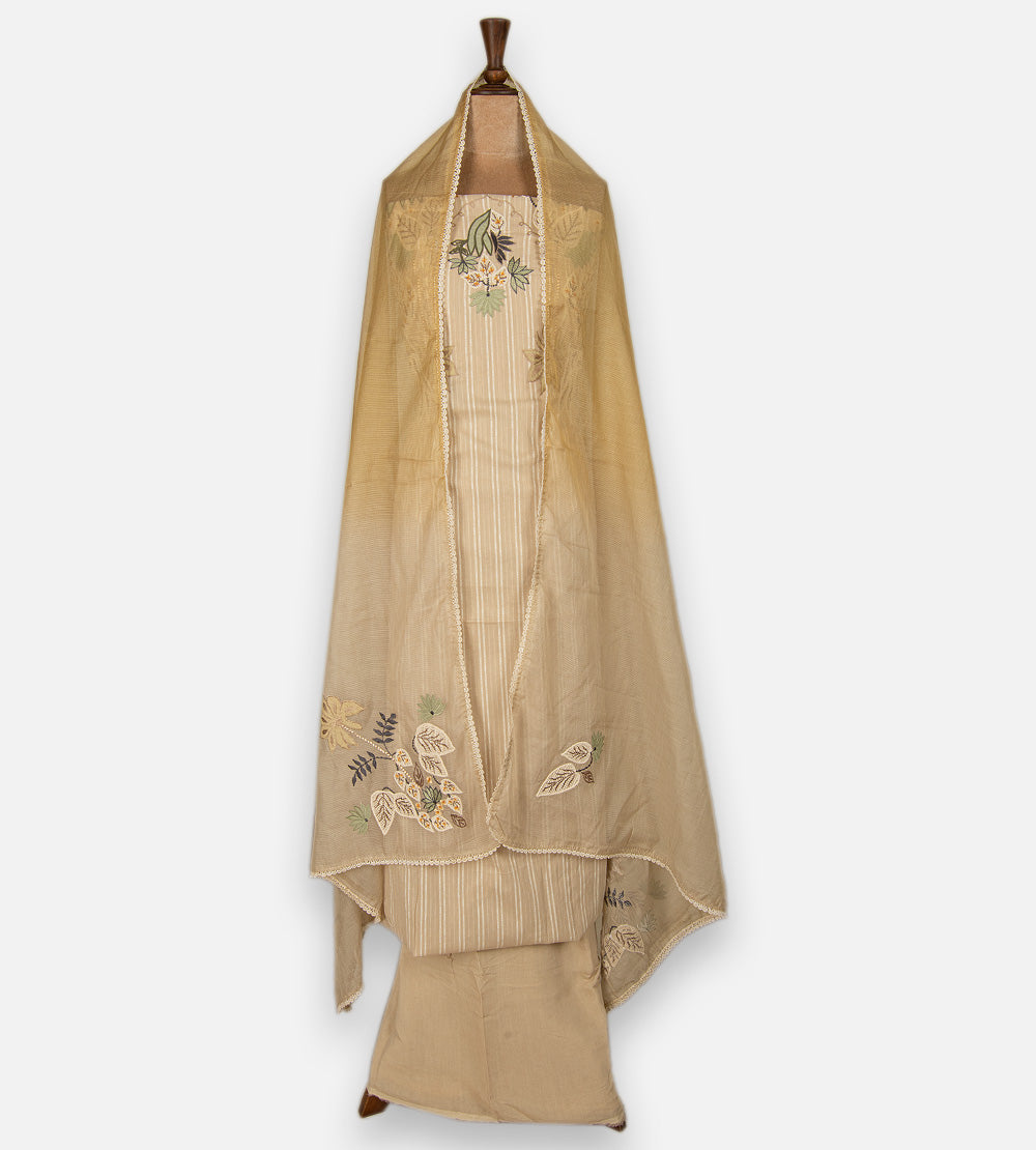 Beige Cotton Salwar