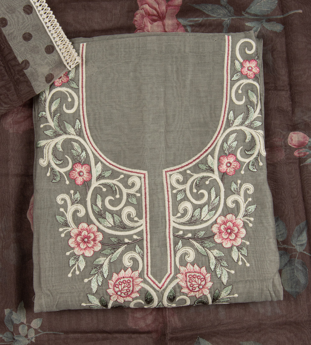 Grey Mul Cotton Salwar