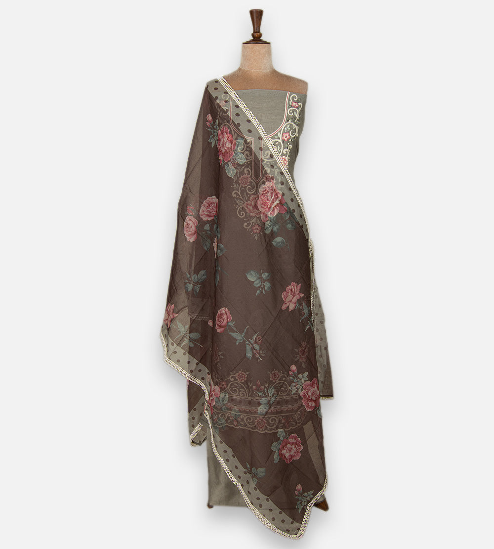 Grey Mul Cotton Salwar