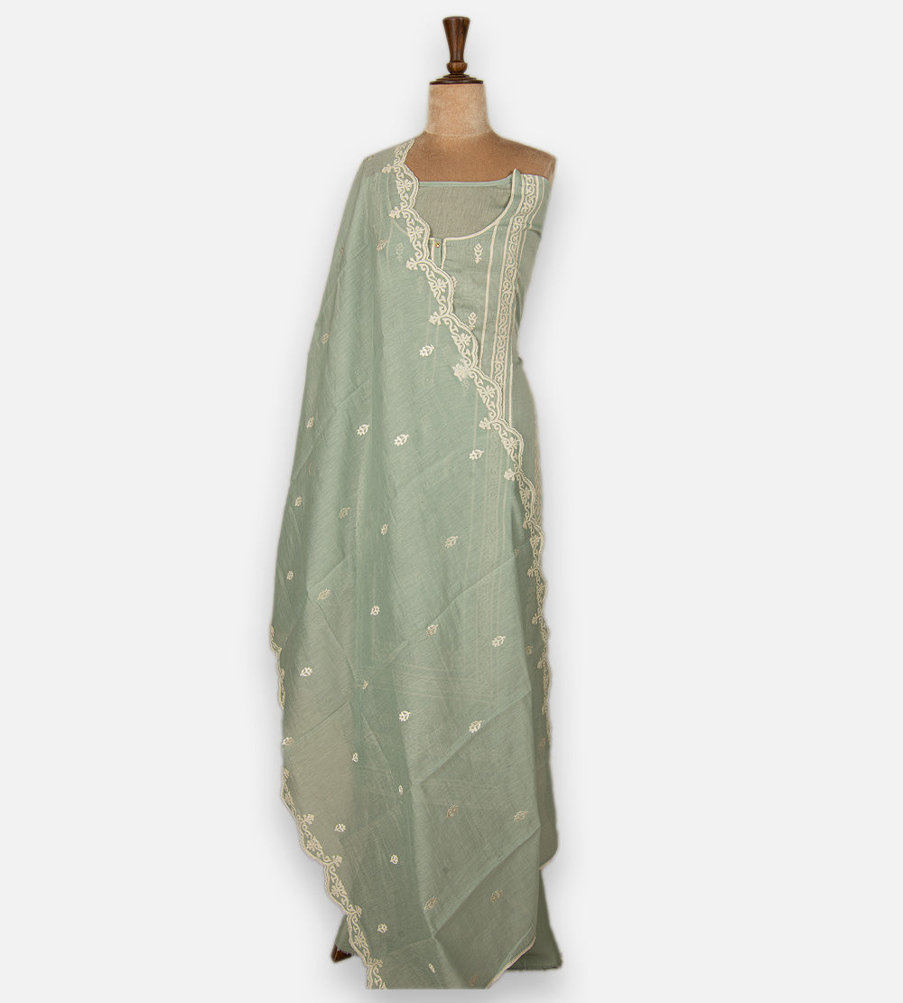 Green Mul Cotton Salwar